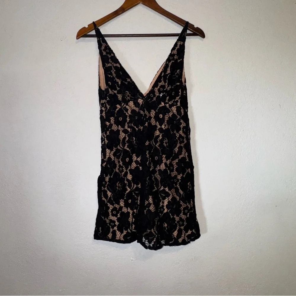 Free People Black Lace Chic Mini Dress - Picture 12 of 13